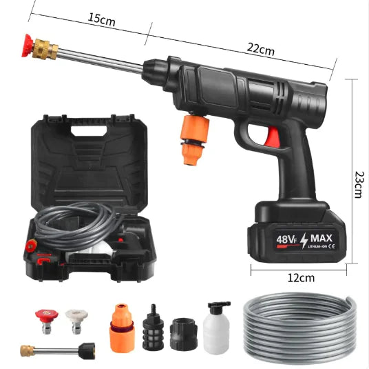 PowerJet™ Black — Cordless 21V High Pressure Washer